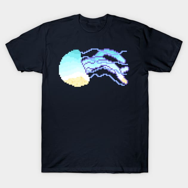 Modern Pixel Sea Jellyfish T-Shirt by jofudachi